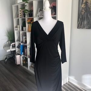 Ralph Lauren black stretch fit dress